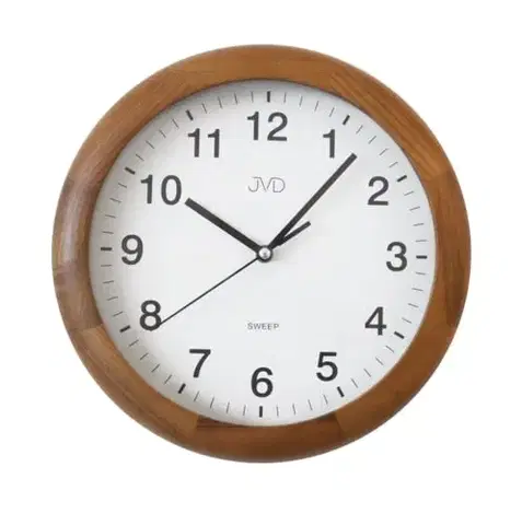 Hodiny Nástenné hodiny JVD NS19020/11, 27cm hnedá