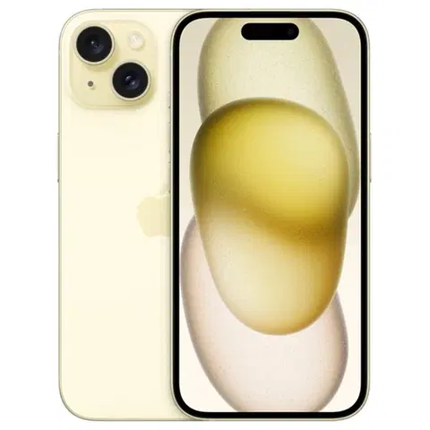 Mobilné telefóny Apple iPhone 15 128GB, žltá MTP23SXA