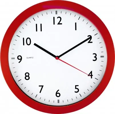 Hodiny Nástenné hodiny MPM, 2476.20 - červená, 28cm