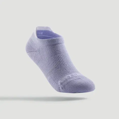 bedminton Detské športové ponožky RS 160 nízke 3 páry fialové, oranžové, ružové