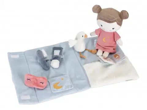 Hračky bábiky LITTLE DUTCH - Bábika Rosa so sadou na spanie