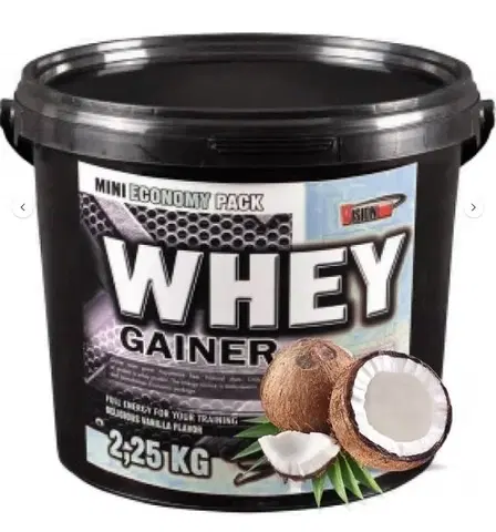 Gainery  11 - 20 % Whey Gainer - Vision Nutrition 2,25 kg Vanilka