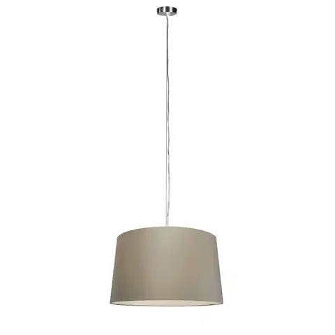 Zavesne lampy Moderné závesné svietidlo oceľové s tienidlom 45 cm tupé - Cappo 1