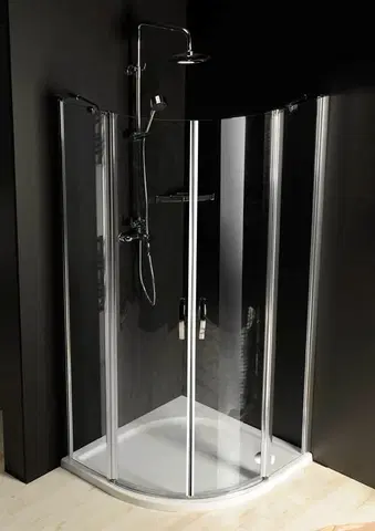 Sprchové dvere GELCO - ONE štvrťkruhová sprchová zástena 800x800 mm, číre sklo GO5880