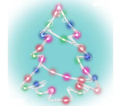 Vianočné dekorácie  LED Dekorácia do okna 35xLED/3xAA multicolor 