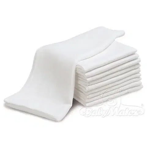 Kúpanie a hygiena Babymatex Bavlnené plienky biela, sada 20 ks, 70 x 80 cm
