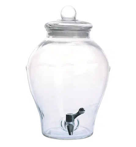 Poháre Orion Fľaša sklo+kohútik APPLE, 6,5 l