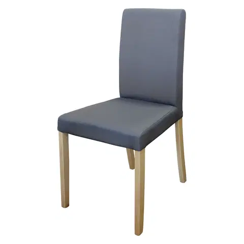 Jedálenské stoličky Stolička PRIMA sivá/svetlé nohy