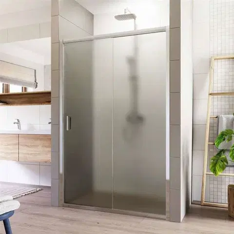Sprchovacie kúty MEREO - Sprchové dvere, LIMA, dvojdilene, zasúvacie,  100 cm, chróm ALU, sklo Point CK80402K