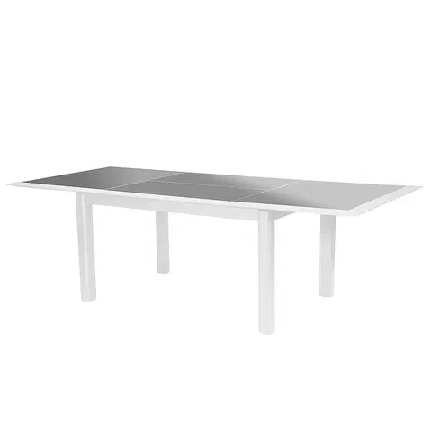 Stolčeky DEOKORK Hliníkový stôl VERMONT 216/316 cm (biela)