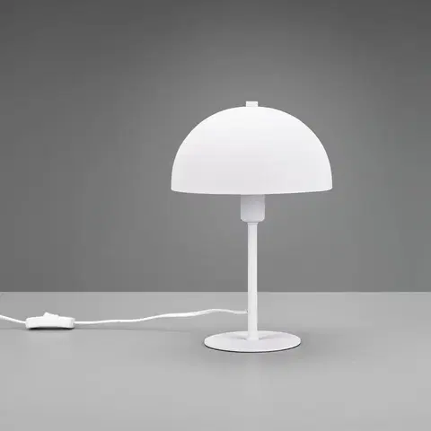 Stolové lampy Trio Lighting Stolová lampa Nola, výška 30 cm, biela