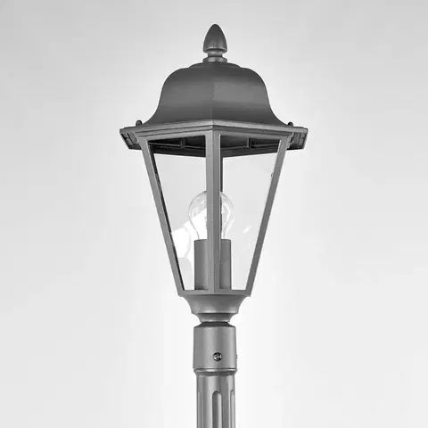 Verejné osvetlenie Lindby Stĺpové svietidlo Edana v grafitovo-sivej
