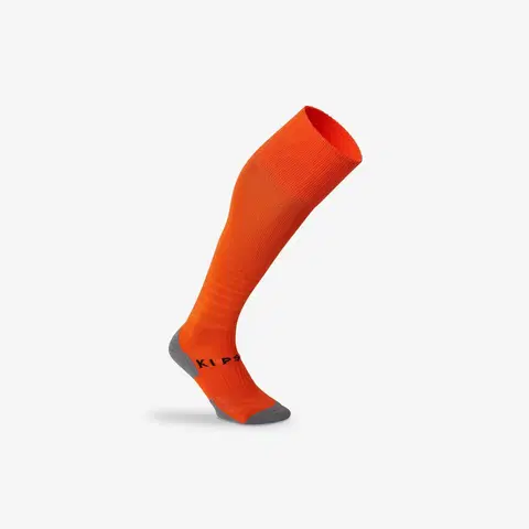 ponožky Detské vrúbkované futbalové štulpne Viralto Club oranžové