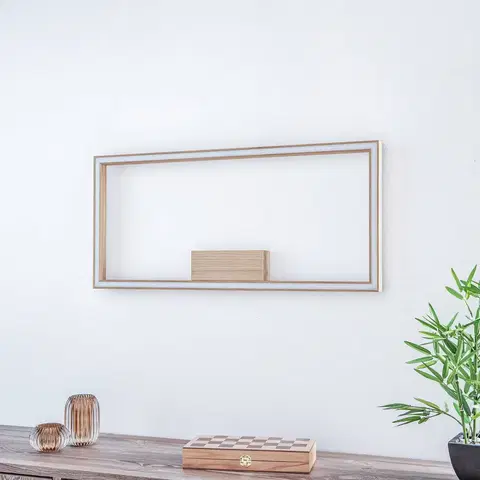 Nástenné svietidlá Envostar Nástenné svietidlo Envostar Lineo LED, dubové drevo, 83x38cm