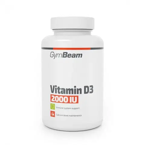 Vitamín D GymBeam Vitamín D3 2000 IU 120 kaps. bez príchute