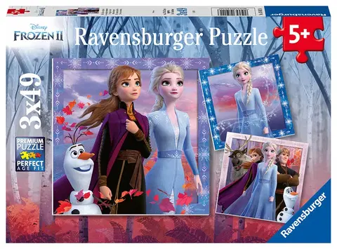 Hračky puzzle RAVENSBURGER - Disney Ľadové kráľovstvo 2 3x49 dielikov