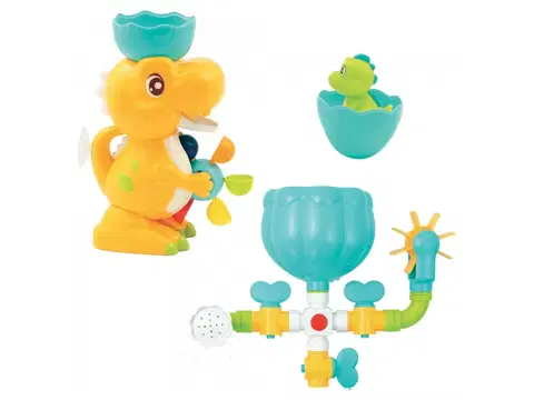 Hračky do vody LUDI - Vodný mlynček s potrubím Dinosaurus