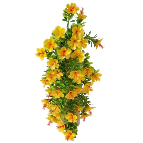 Kvety Umelá kvetina Ibištek oranžová, 40 cm 