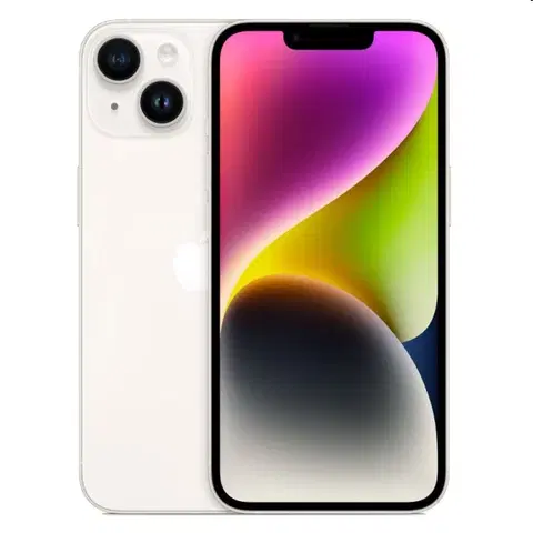 Mobilné telefóny Apple iPhone 14 128GB, hviezdna biela
