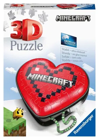 Hračky puzzle RAVENSBURGER - Srdce Minecraft 54 dielikov