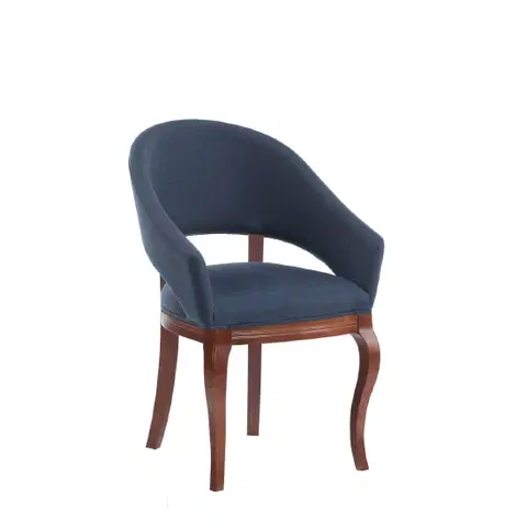 Jedálenské stoličky TARANKO Krzeslo U2 jedálenské kreslo kráľovská modrá (B3 5071) / dub Como