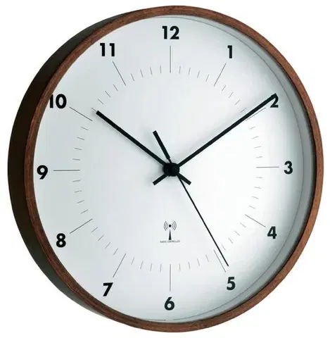 Hodiny Nástenné DCF hodiny TFA Wood 26 cm