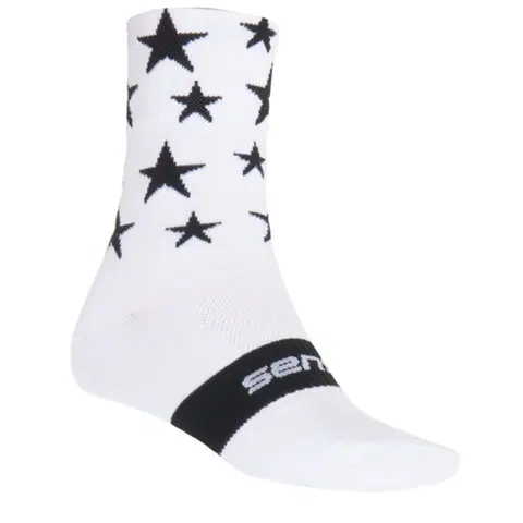 Dámske ponožky Ponožky SENSOR Stars bielo-čierne
