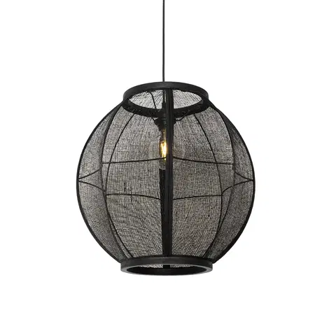 Zavesne lampy Orientálna závesná lampa čierna 46 cm - Rob