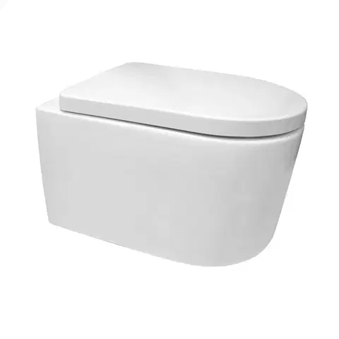 Kúpeľňa MEREO - WC závesné kapotované, RIMLESS, 495x360x370, keramické, vr. sedátka CSS115SN VSD84S2
