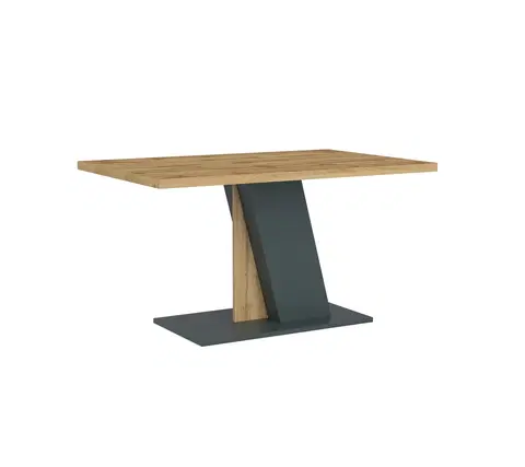 Jedálenské stoly TORIS jedálenský stôl, antracit / dub Wotan