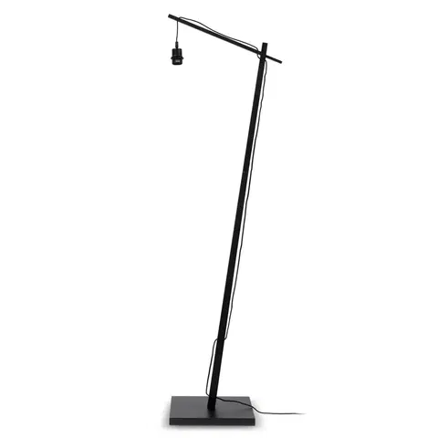 Stojacie lampy Good & Mojo GOOD & MOJO Bali stojaca lampa rám čierna Ø 60 cm