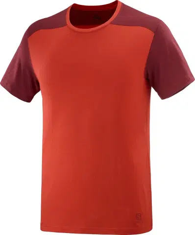 Pánske tričká Salomon Essential Colorbloc T-Shirt M XXL