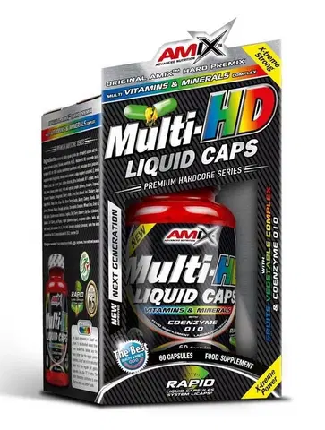 Komplexné vitamíny Multi-HD Liquid Caps - Amix 60 kaps.