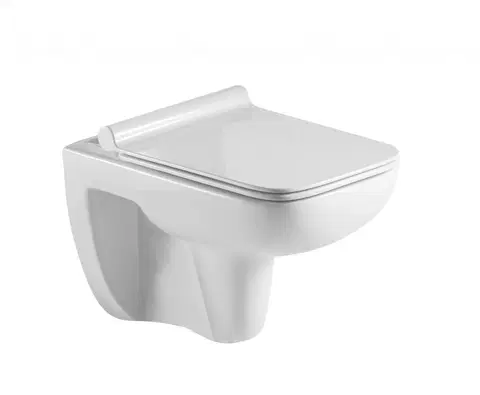 Záchody HOPA - Závesné WC ADDATO RIMLESS sa SLIM sedadlom Soft-close OLKLT2005E