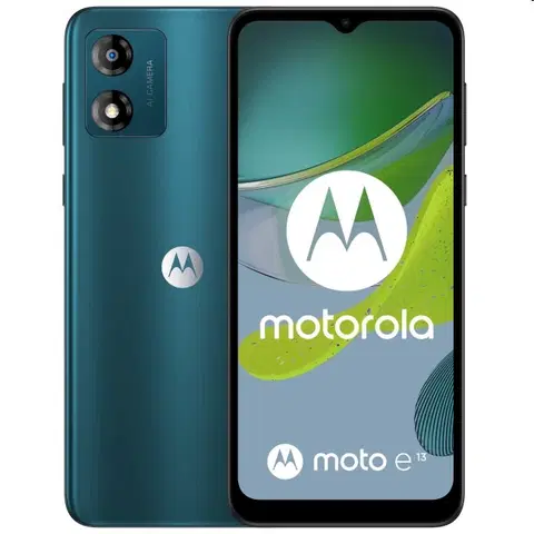 Mobilné telefóny Motorola Moto E13, 264GB, Aurora Green PAXT0020PL