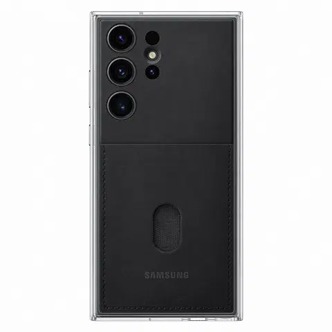 Puzdrá na mobilné telefóny Puzdro Frame Cover pre Samsung Galaxy S23 Ultra, black EF-MS918CBEGWW