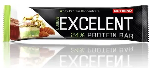 Tyčinky Tyčinka Double Excelent Protein Bar - Nutrend 85 g Mandle+pistácia