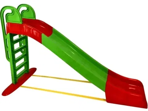 Hračky na záhradu DOLONI - Šmykľavka veľká 243 cm zelenočervená