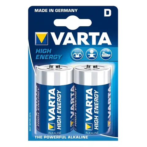 Štandardné batérie Varta Mono D High Energy batérie 2ks balenie