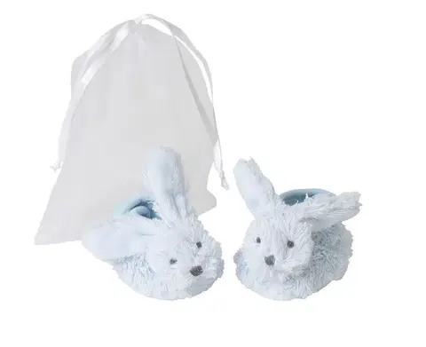 Plyšové hračky HAPPY HORSE - papučky králik Richie - Modré