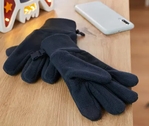 Gloves & Mittens Flísové rukavice z recyklovaného materiálu, tmavomodré