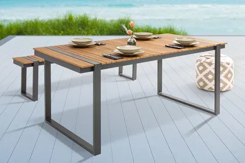 Záhradné stolíky LuxD Dizajnový záhradný stôl Gazelle 180 cm Polywood