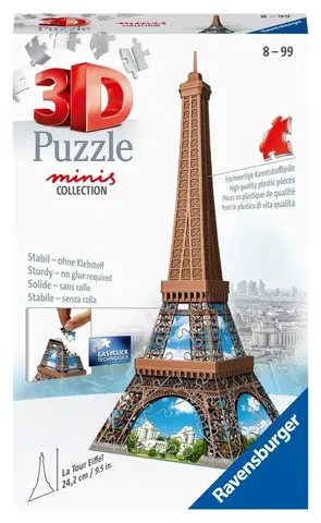 Hračky puzzle RAVENSBURGER - Mini Budova - Eiffelova Veža 54 Dielikov