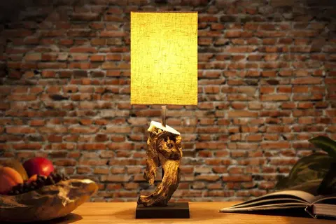 Stolné lampy LuxD 17118 Stolná lampa REST béžová