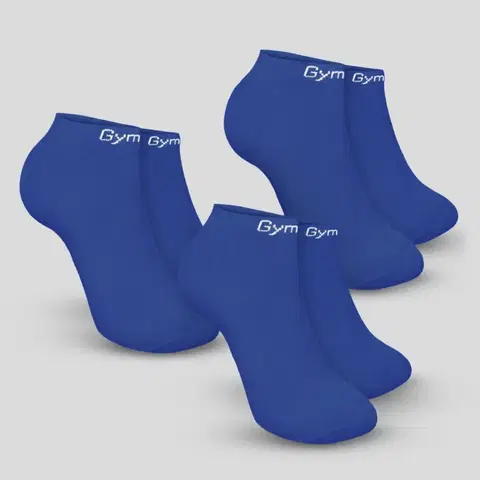 Spodné prádlo a plavky GymBeam Ponožky Ankle Socks 3Pack Blue  XL/XXLXL/XXL