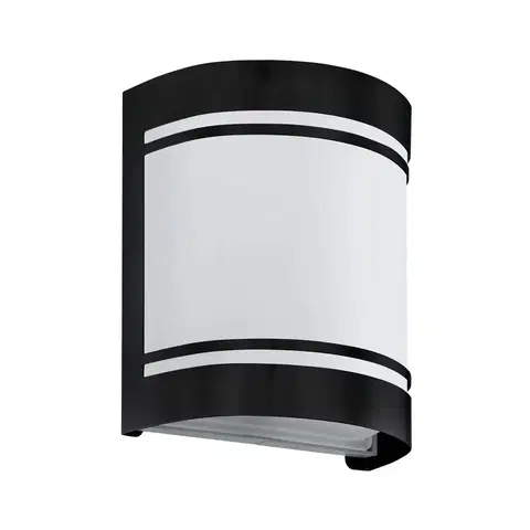 Vonkajšie nástenné svietidlá EGLO Vonkajšie nástenné svietidlo Cerno, čierna