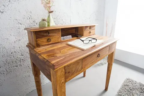Pracovné stoly Písací stôl s úložným priestorom ARTEMIS Dekorhome