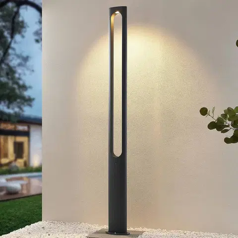 Verejné osvetlenie Lucande Lucande Dovino LED stožiarová lampa, 200 cm