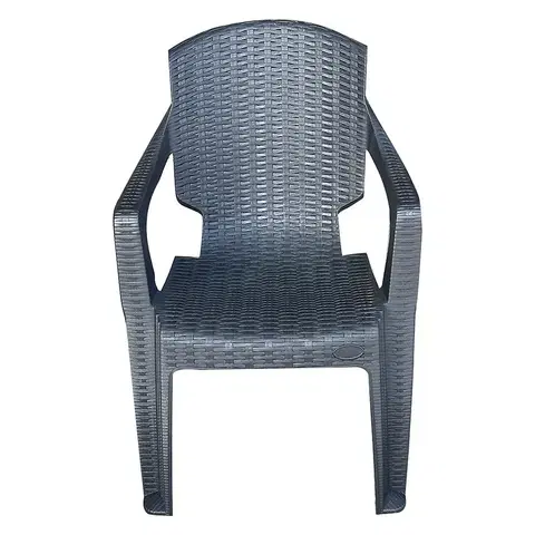 Záhradné plastové kreslá Plastová stolička Infinitty šedá