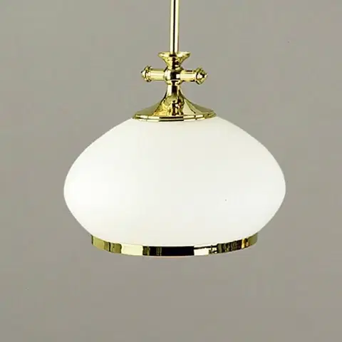 Závesné svietidlá Orion Závesná lampa Empira zlatá 24 cm